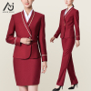 南航空姐制服职业装女裙套装包臀套裙马夹航空乘务员工作服国韵红