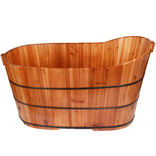 杉木沐浴洗澡桶成人木，泡澡桶儿童木质洗澡盆，实木熏蒸洗澡木桶