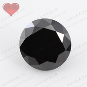 黑色玻璃钻圆形戒指戒面裸石 黑玻散珠配饰 5.0mm~15mm