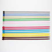 彩色单尖针带珠毛线针棒针塑胶，棒针围巾针，粗棒针编织工具套装
