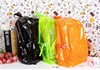韩版塑料糖果色包包荧光包果冻男女学生书包透明双肩包背包春夏包