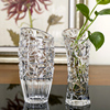 现代简约创意家居透明水晶玻璃花瓶插花摆件花瓶仿真花花瓶