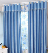 简约现代纯色遮阳窗帘布料，隔热防晒紫外线定制工程布成品(布成品)客厅卧室