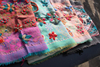 尼泊尔手工丽江纯羊毛刺绣绣花披肩围巾撞色花朵花卉流苏可做桌巾