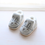 宝宝棉鞋学步鞋0-1岁女宝宝鞋子秋冬季男童鞋软底婴儿鞋加厚保暖