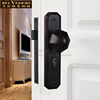 贝尔维帝黑色门锁美式室内球形，锁欧式卧室，房门把手纯铜球形门锁具