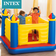intex城堡跳跳乐充气蹦蹦床，海洋球池游乐场充气玩具