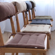 日式办公室椅子薄款榻榻米学生椅垫,1，薄款简单舒适，好搭配，绑带固定防