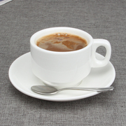 欧式陶瓷咖啡杯套装创意简约咖啡杯碟勺纯白摩卡浓缩咖啡牛奶杯子