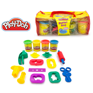 孩之宝Play-Doh培乐多彩泥手提袋装橡皮泥duffel bag多彩配件套装