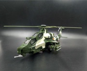 武装直10直升飞机模型合金军事战机模型武装直升飞机儿童玩具
