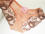 衣格格夏性感(夏性感)蕾丝刺绣，透明花朵内裤欧式低腰女士底裤纯棉裆00302