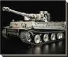 恒龙1/8全金属底盘遥控坦克模型德国虎式电动 2.4G系统载人拉车