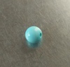 少铁线 高瓷 蓝 原矿 绿松石 无优化 圆珠 苹果圆 5mm
