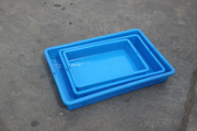 二号塑料浅盘食品箱周转托盘长方形面包盘餐盘工具盒蛋糕盘大盒子