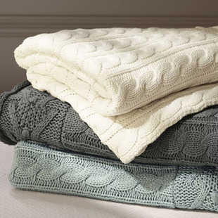 纯棉盖毯针织毯毛毯床尾，巾沙发毯子办公室，午睡毯毛巾被空调毯夏秋