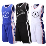 76人队篮球服定制篮球服，套装男比赛训练队服，大学生篮球球衣篮网队