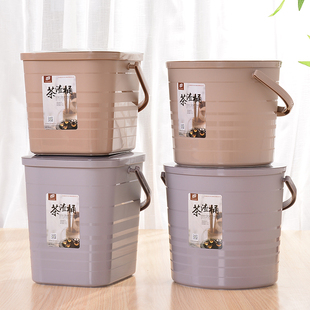 茶渣桶塑料家用垃圾废茶水桶茶盘排水桶功夫茶具配件泡茶桶大小号