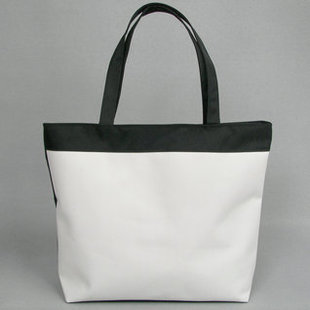diy纯白纯黑空白帆布包手绘包环保(包环保，)袋创意包包手提单肩diy包包