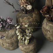 象形design欧式复古纯手工做旧陶瓷花器花盆花缸摆件桌面插花花器