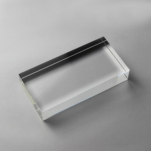 长方形透明水晶底座 水晶刻字 水晶方体 水晶方块 水晶摆台定制