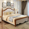 地中海风格家具床全实木，橡木双人床1.8米卧室，1.5韩式田园简约白色