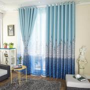 地中海城堡窗帘窗纱成品定制卧室客厅加厚隔热短帘全遮光遮阳布料