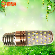 led三色变光玉米棒灯泡E27常用大螺口12W16W家用省电暖白节能灯泡