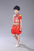 六一儿童节表演服中国风哪吒灯笼服装打鼓舞龙舞狮幼儿舞蹈演出服