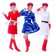 成人迷彩演出服女海陆空军表演服军鼓服装迷彩套装女兵舞蹈服
