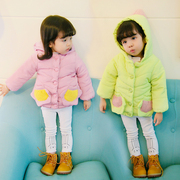 女童冬装棉衣韩版棉袄女宝宝棉袄1-2-3-4岁冬季婴儿加厚棉服外套