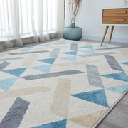 地毯客厅ins沙发茶几，日式水洗机织卧室，床边北欧现代简约百搭几何