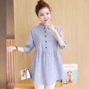 最新上市大码棉麻衬衫女宽松