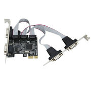 企业级pci-e4串口卡，pcie转串口，rs232接口工控4口扩展卡显卡