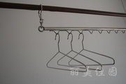 304不锈钢 晾衣杆 防风挂衣杆阳台晒衣架 焊接一体不伸缩手工