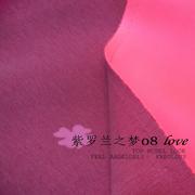 高端空气层面料-莱卡太空棉布料，柔软光滑细腻荧光玫红色蓬蓬裙料