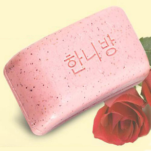 5件韩国进口火山泥香皂去灰皂洗澡皂手工皂去泥皂170g 粉色