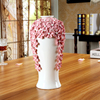 白色陶瓷花瓶摆件花插花客厅，现代简约乔迁婚庆家居餐桌装饰