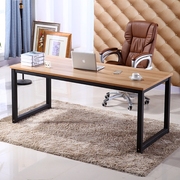 简易电脑桌钢木书桌简约现代双人，经济型办公桌子台式桌家用写字台