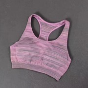 无钢圈雪花胸罩紫色工字运动内衣插片胸垫背心式全罩杯文胸