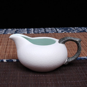 手绘紫砂公道杯雪花釉陶瓷，玻璃茶具分茶器泡茶配件茶海大小号公杯