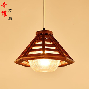 中式仿古日式单头创意个性小吊灯茶室餐厅阳台过道走廊东南亚吊灯