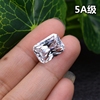 5A白色长方形裸钻透明色戒指戒面主石方钻宝石锆石裸石饰品配石