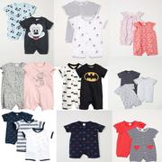 上海童装国内男女宝宝，新生婴儿蓝色，柔软棉质睡衣连身衣2