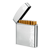 德国MODERN不锈钢20支金属烟盒 超薄翻盖香菸盒子情人节礼物刻字
