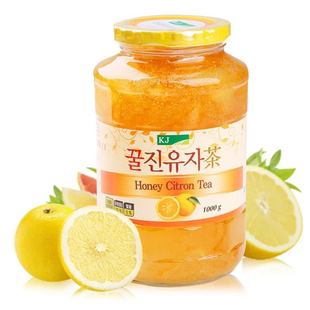 kj韩国蜂蜜柚子茶，进口国际1000g果味茶果汁冲饮