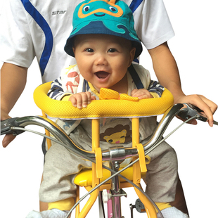 宝宝单车前(单车前)坐自行车，儿童安全座椅加厚电动车，座椅快拆前座后座