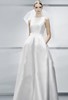 婚纱礼服2022新娘一字，肩修身简约韩版绑带，公主裙齐地蓬蓬纱