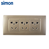 simon西蒙118型开关，插座面板52系列九孔墙壁电源插座