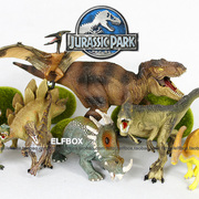 侏罗纪世界恐龙模型霸王龙蜿龙三角龙龙模型摆件儿童玩具